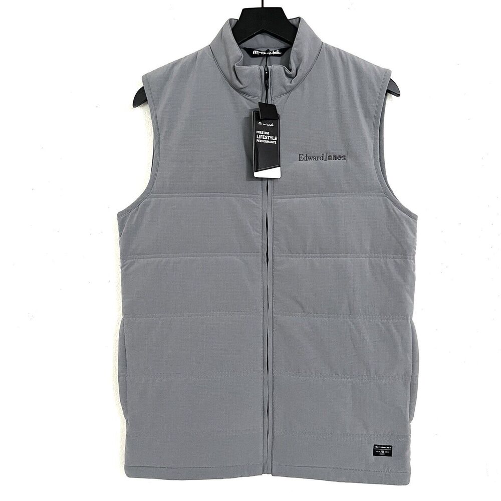 Travis Matthew Cold Bay Vest Size Small Grey